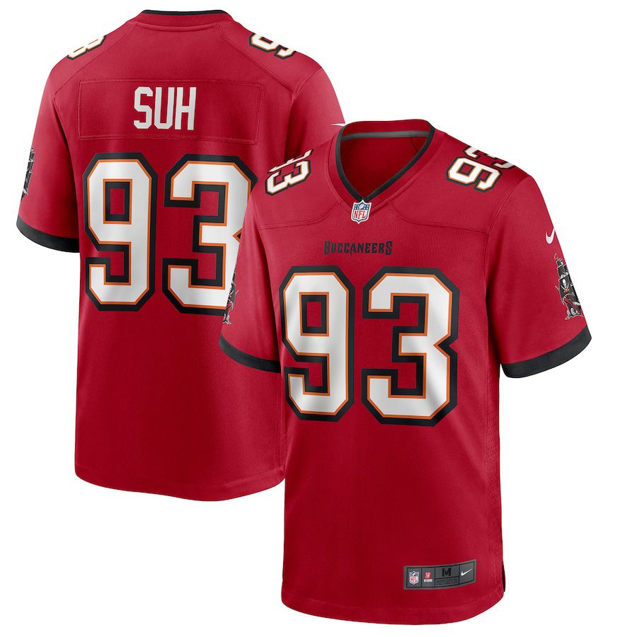 Men Tampa Bay Buccaneers #93 Ndamukong Suh Nike Red Game NFL Jersey->tampa bay buccaneers->NFL Jersey